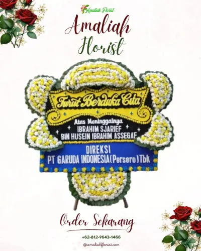 Papan Bunga Duka di Punia